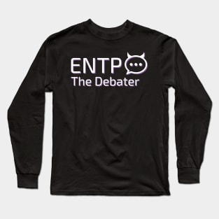 ENTP The Debater MBTI types 4F Myers Briggs personality gift with icon Long Sleeve T-Shirt